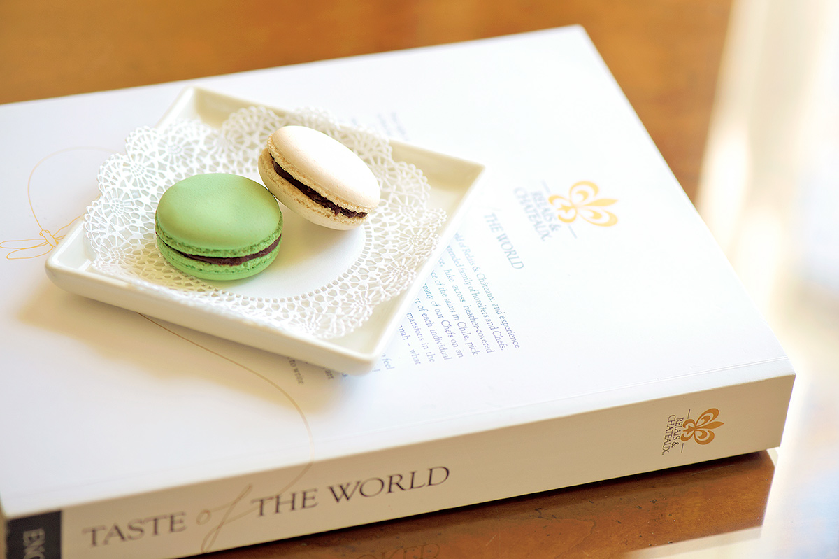 Macarons at Planters Inn, Charleston's iconic Grande Dame hotel