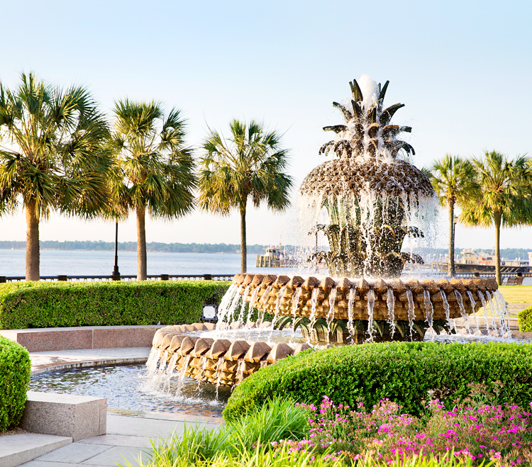 Charleston Pineapple Fountain Charleston