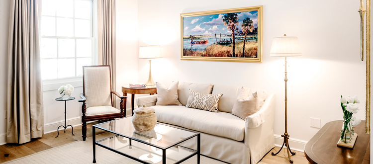 Charleston hotel suite with garden courtyard views Charleston hotel suite with courtyard