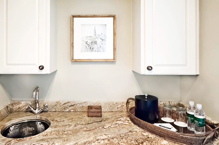 Charleston hotel with wet bar Charleston luxury penthouse suite with wet bar