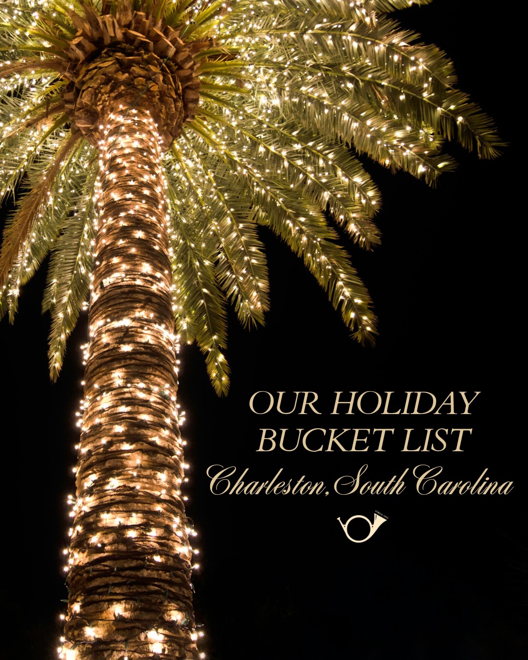 Charleston holiday bucket list