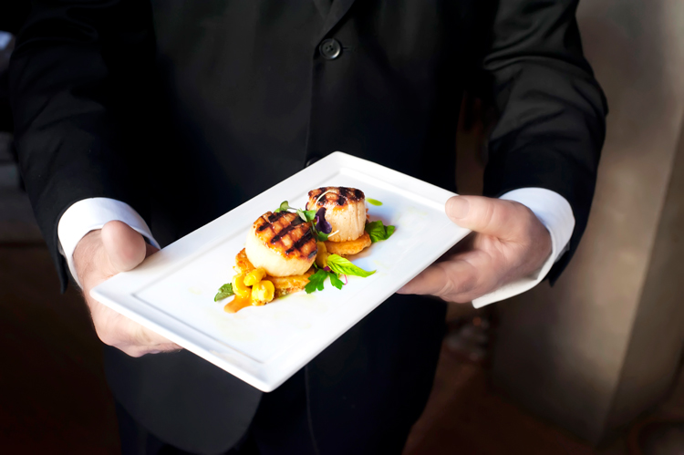 Peninsula Grill scallops Charleston restaurant with fresh seafood