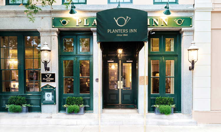 Planters Inn Charleston facade The entry view of Planters Inn Charleston hotel