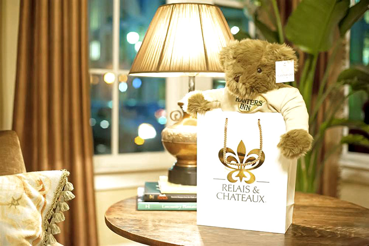 hotel teddy bear mascot