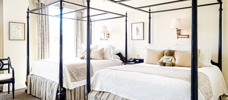 Charleston hotel room with double queen beds